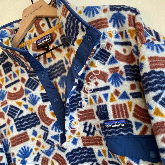Patagonia Other - Patagonia Protected Peaks Fleece Multi Big Oatmeal White Aztec Southwestern
